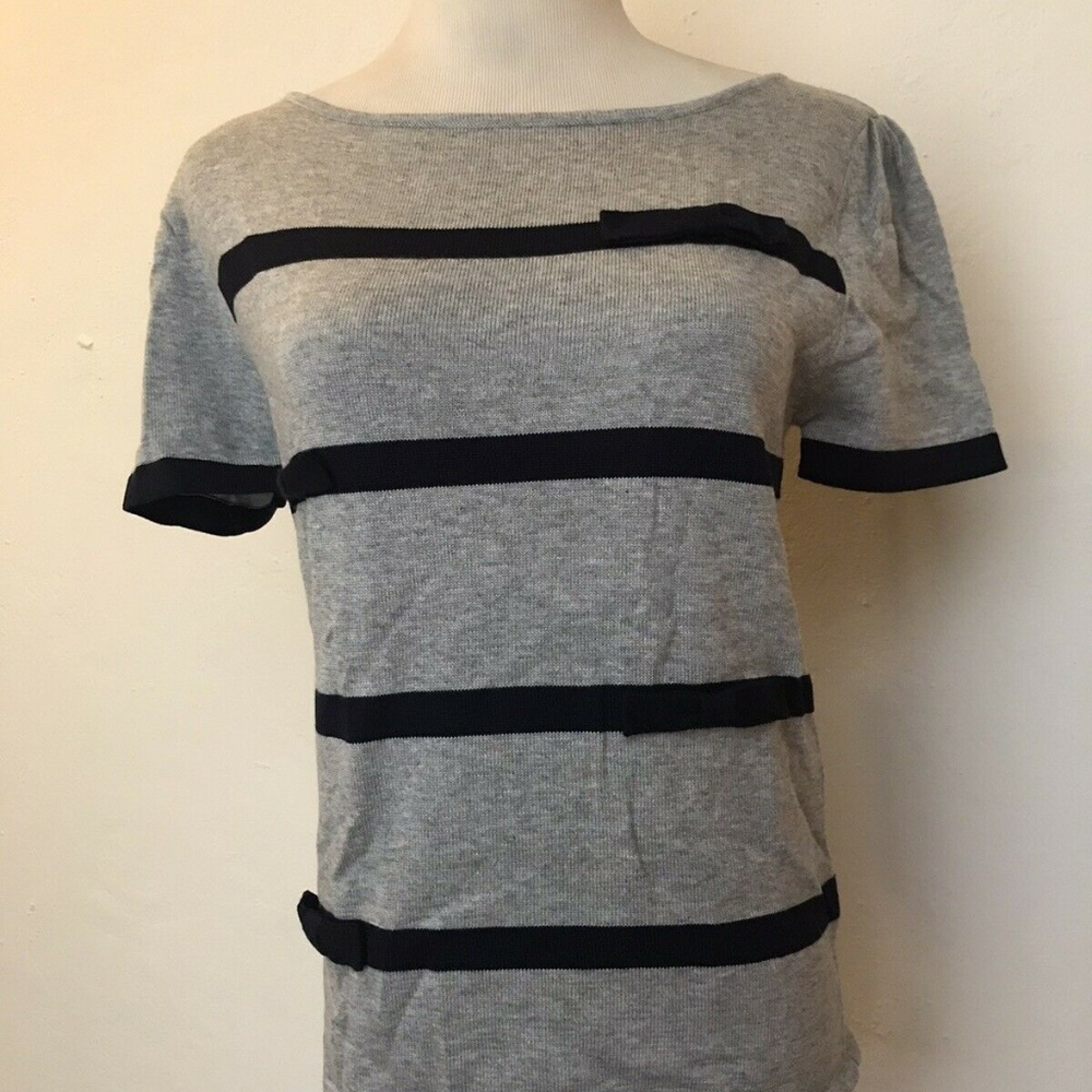 Dear Creatures Take a Bow Knit Top Blouse